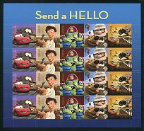 Disney-Pixar Characters Mint Sheet of 20 United States, 2011